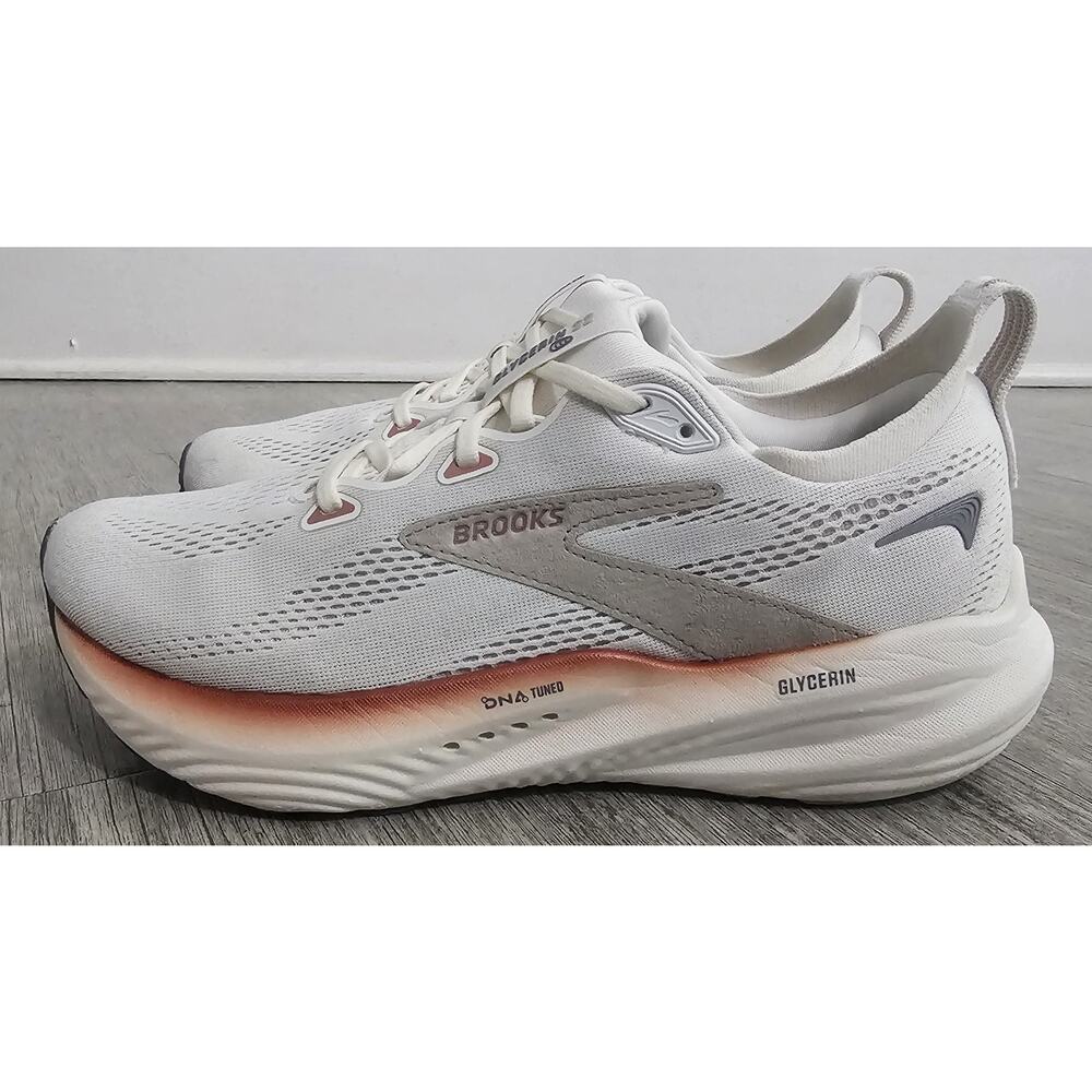 Brooks Glycerin GTS 22 Running Shoes Women’s US 9.5 B White Beige 1204341B126
